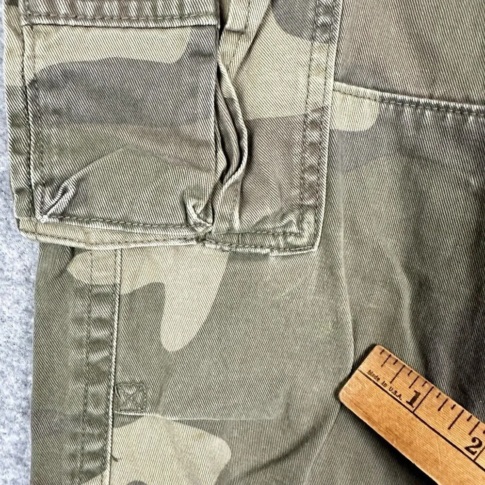 Vintage Gap Camo Cargo Pants Kids Boys Sz 7R Relaxed Straight Adjustable Waist*